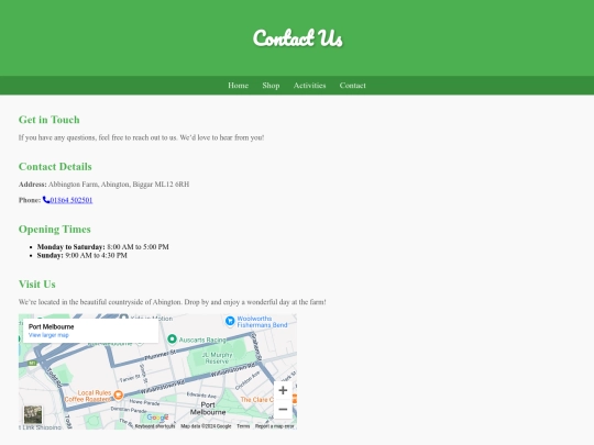 contact screenshot