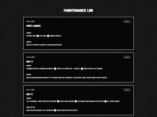 log screenshot