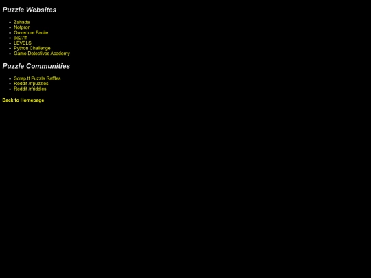 puzzle/websites screenshot