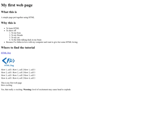 html/myfirstpage screenshot