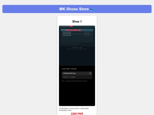 shoes screenshot