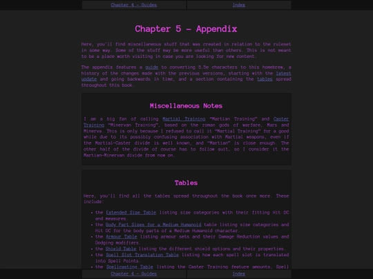 Raven's Brew/Chapter 5 - Appendix screenshot