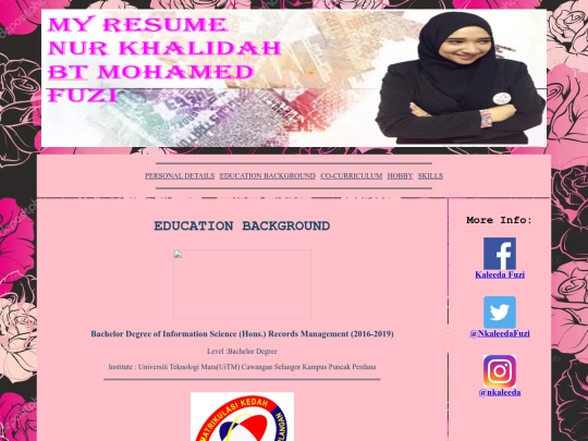 curriculum screenshot