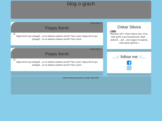 Moja druga strona WWW screenshot