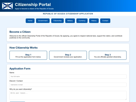 Citizenship screenshot