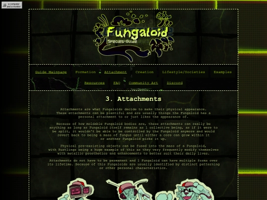 Fungaloid/Attachment screenshot