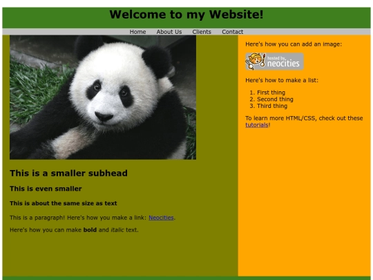 index screenshot