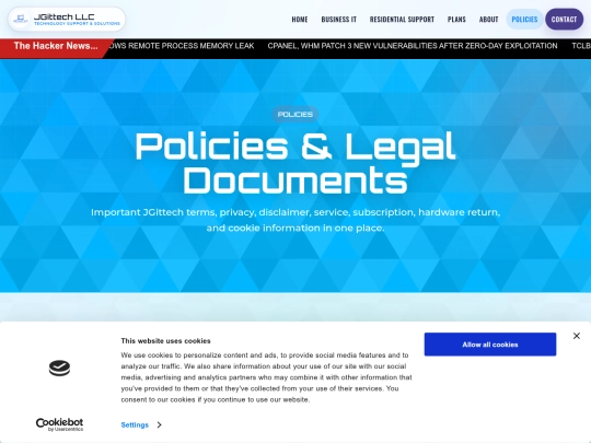 policies screenshot
