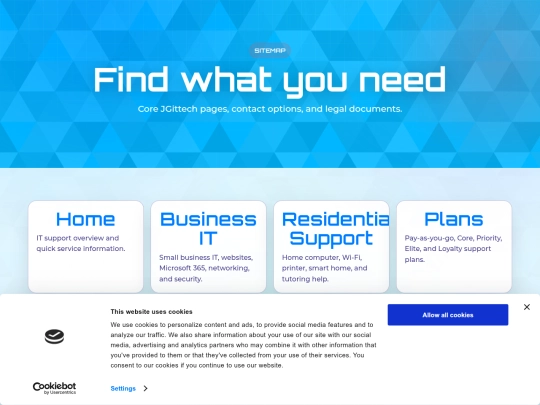 sitemap screenshot