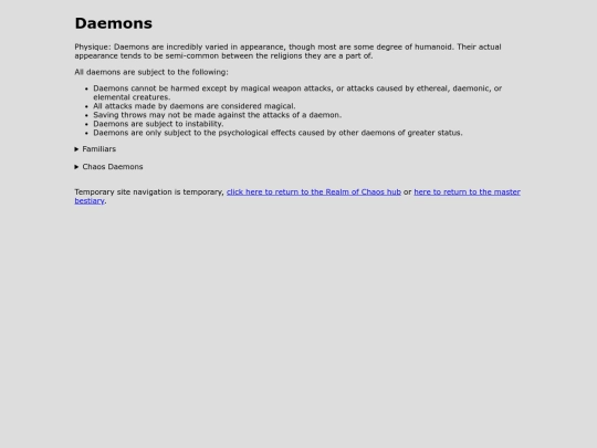 Realm of Chaos/Bestiary/Intelligent/daemons screenshot