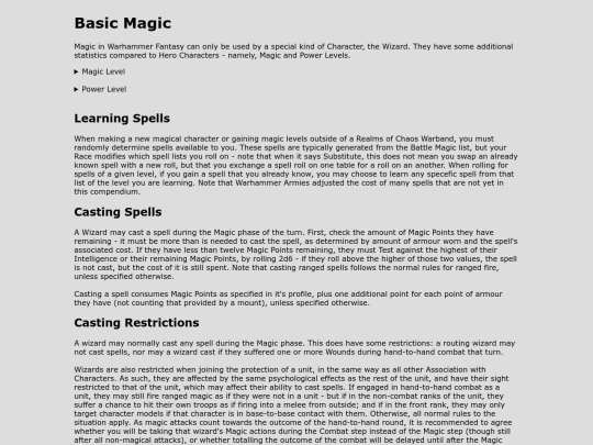 Realm of Chaos/Magic/basicmagic screenshot