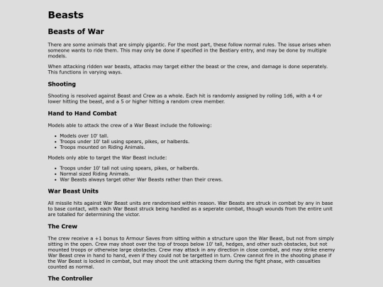 Realm of Chaos/Special Troops/beasts screenshot