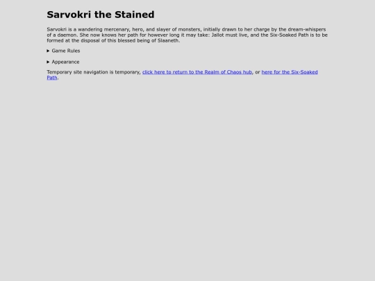 Realm of Chaos/Warbands/Six-Soaked Path/Sarvokri screenshot