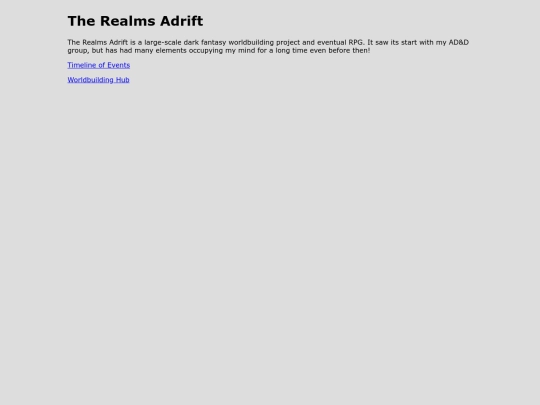 Realms Adrift/home screenshot