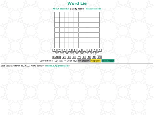 wordlie screenshot