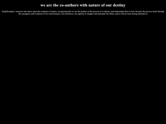 biophilosophy screenshot