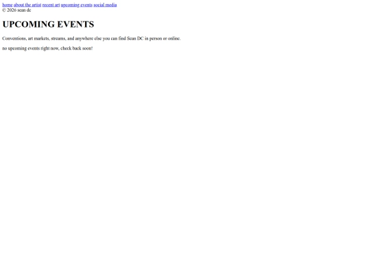events screenshot