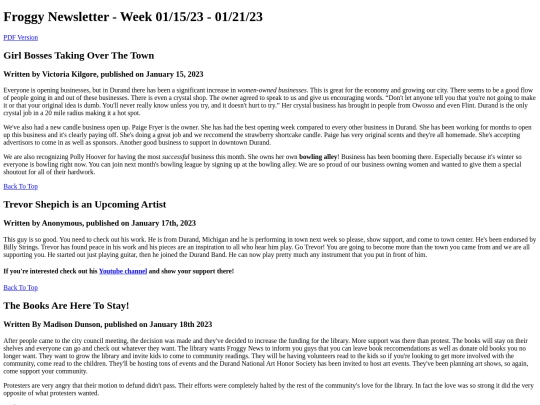 documents/newsletter2 screenshot