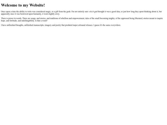 writing screenshot