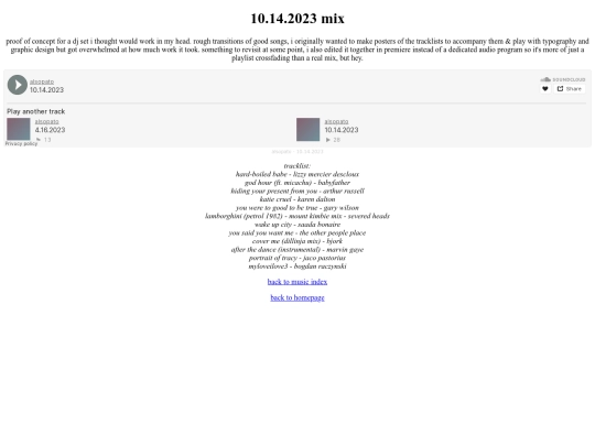 music/10.14.2023 screenshot