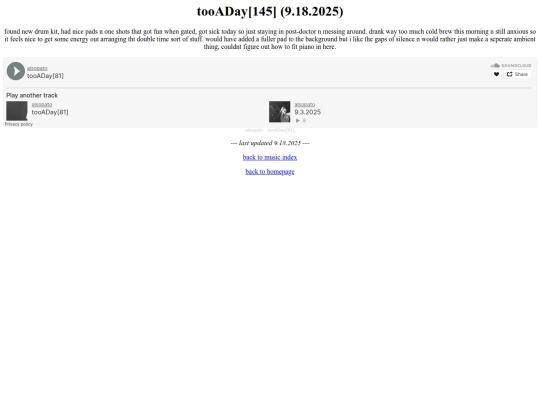 music/tooADay81 screenshot