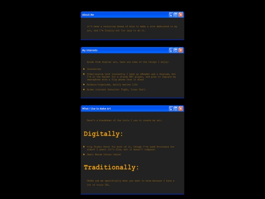 about-me screenshot