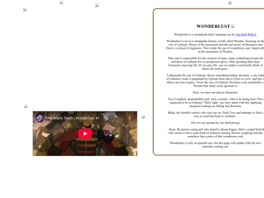 WEBPAGES/shrines/wanderlust screenshot