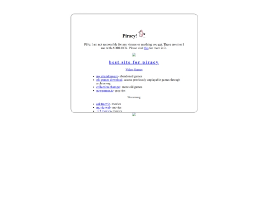 links/piracy screenshot