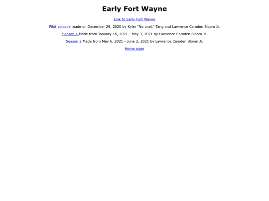 earlyfortwayne screenshot