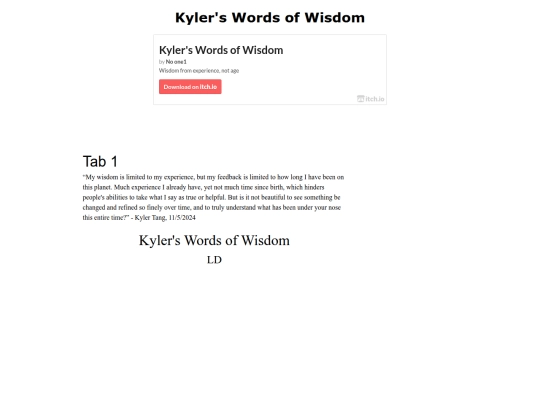 kylerswordsofwisdom screenshot