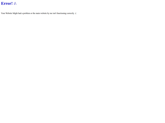 error screenshot