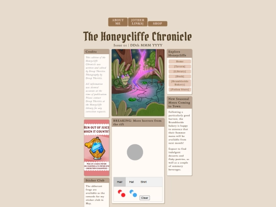 testpage screenshot