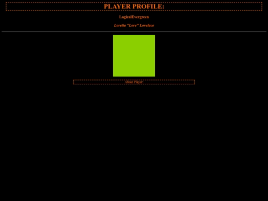 Loreprofile screenshot