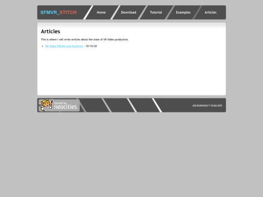 articles screenshot