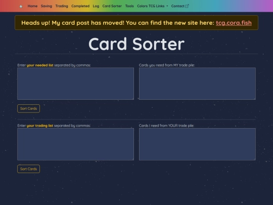 cardsorter screenshot