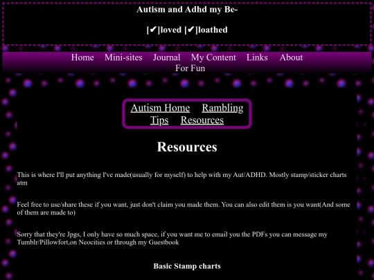ADHD/Resources screenshot
