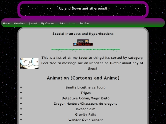 Favorites screenshot