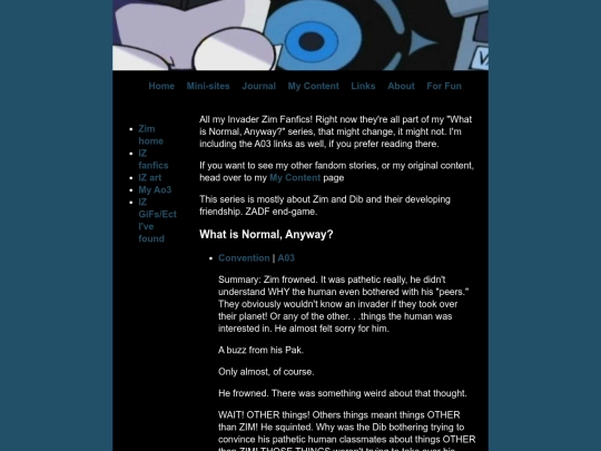InvaderZim/Fanfics screenshot