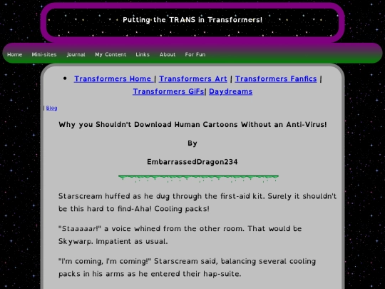 Transformers/HumanCartoons screenshot