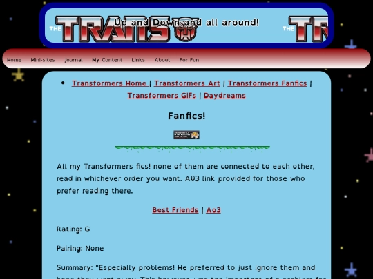 Transformers/TFfanfics screenshot
