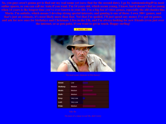 about-me screenshot