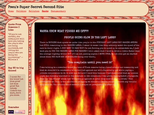 Rants screenshot