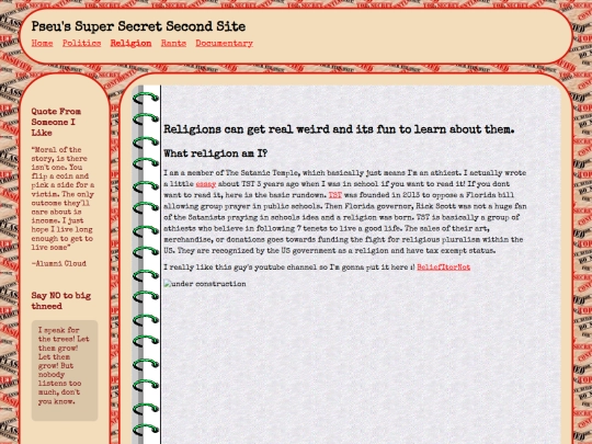 Religion screenshot