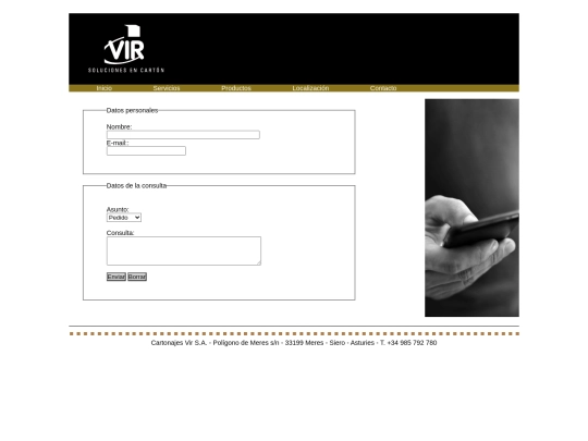 contacto screenshot