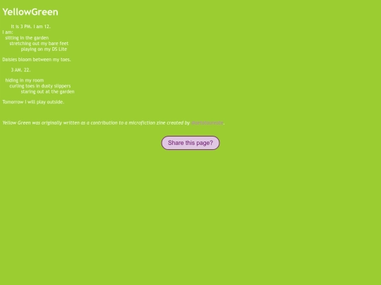 poetry/YellowGreen screenshot