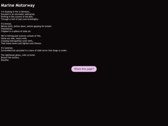 poetry/marinemotorway screenshot