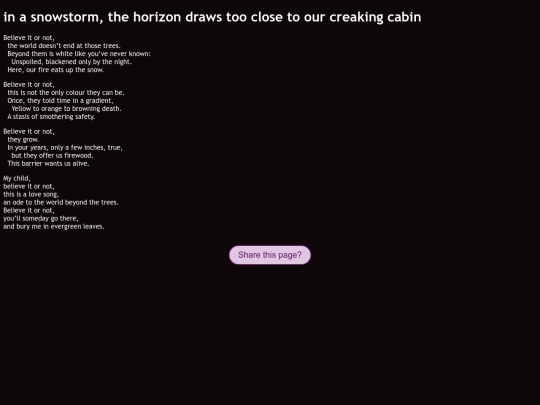 poetry/snowstorm screenshot
