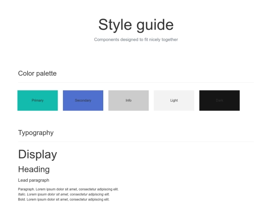 styleguide screenshot