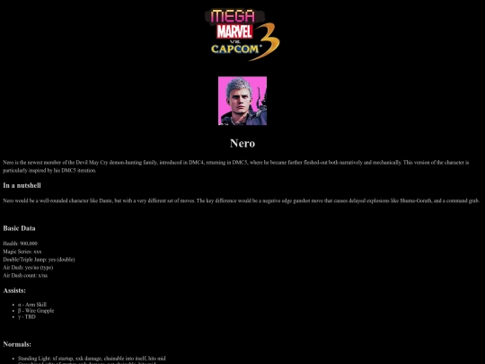 umvc3/capcom/nero screenshot