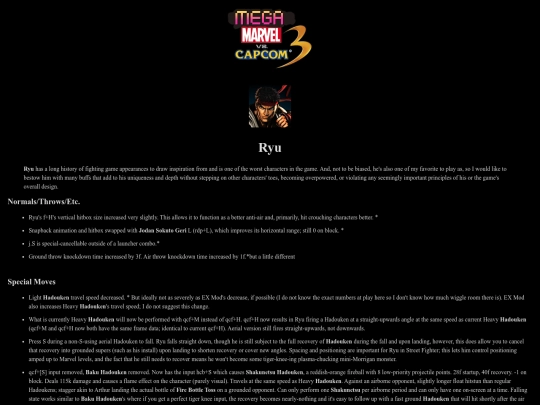 umvc3/capcom/ryu screenshot